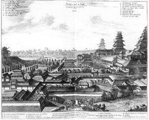 皇居江戸、1725 作： Dutch School